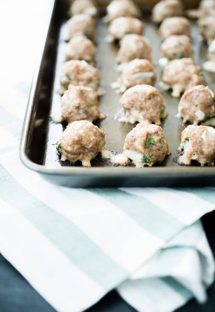 Oven Baked Turkey Meatballs Sweetly Splendid