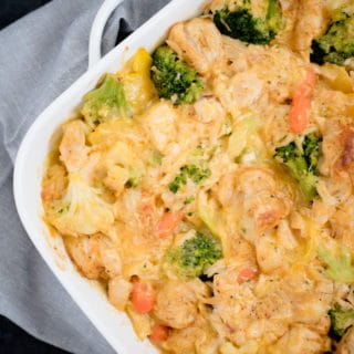 Cheesy Chicken & Veggie Bubble Up - Sweetly Splendid