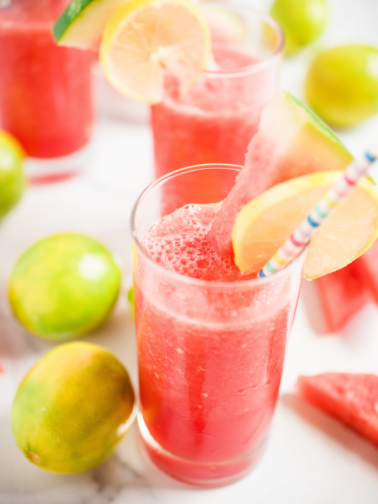 Boozy Watermelon Slush - Sweetly Splendid
