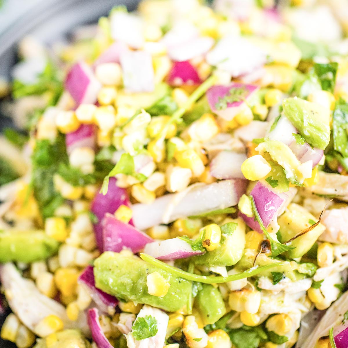 Avocado Chicken Chopped Salad - Served From Scratch