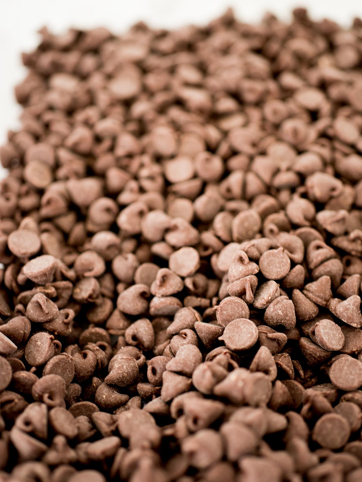 a pile of chocolate chips