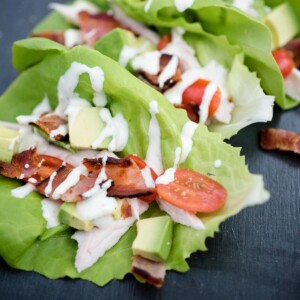 chicken club lettuce wraps