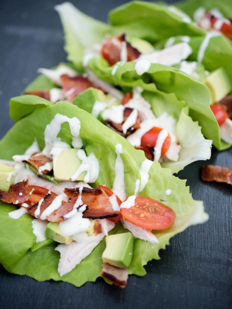 Chicken Club Lettuce Wraps