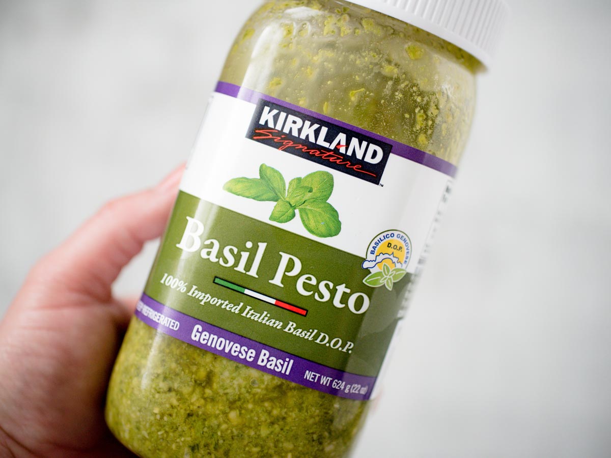 jar of basil pesto