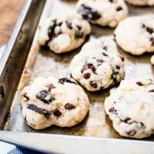 cookies on a baking sheet