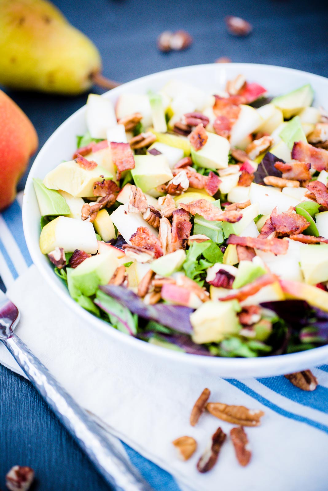 salad in a white bowl