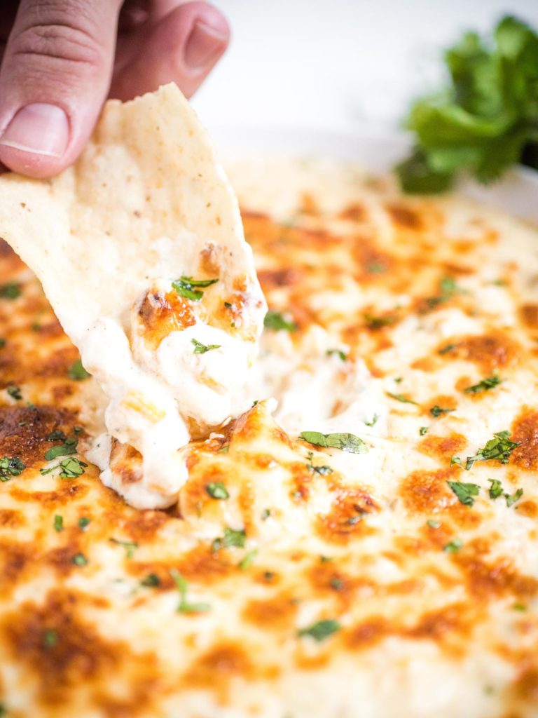 Green Chile Queso Dip Sweetly Splendid