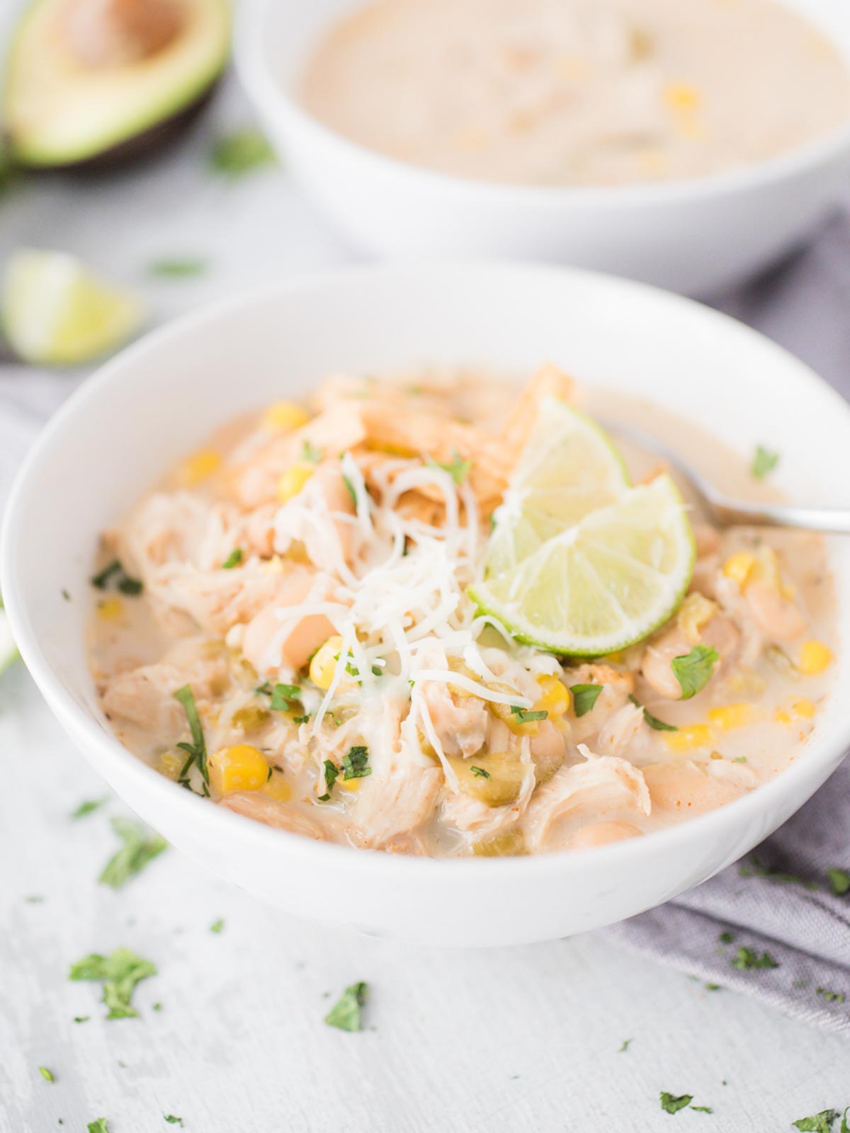 White Bean Instant Pot Chicken Chili - Sweetly Splendid