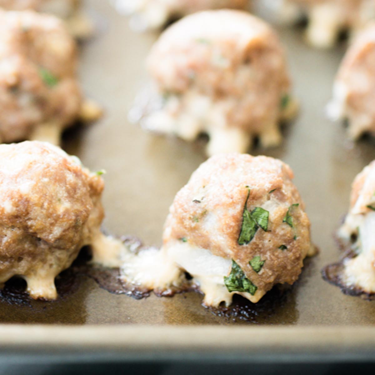 Oven Baked Turkey Meatballs Sweetly Splendid
