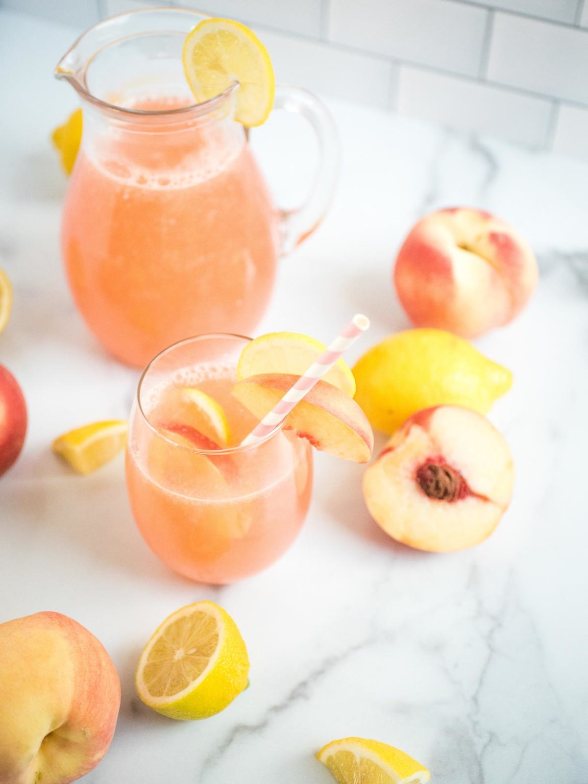 Refreshing Homemade Peach Lemonade Recipe Sweetly Splendid