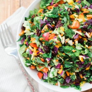 salad in a white bowl