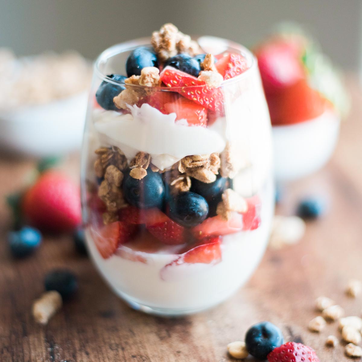 Vanilla Yogurt and Berry Parfait