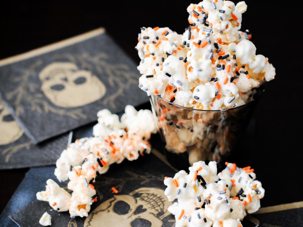 Halloween Popcorn Recipe Sweetly Splendid