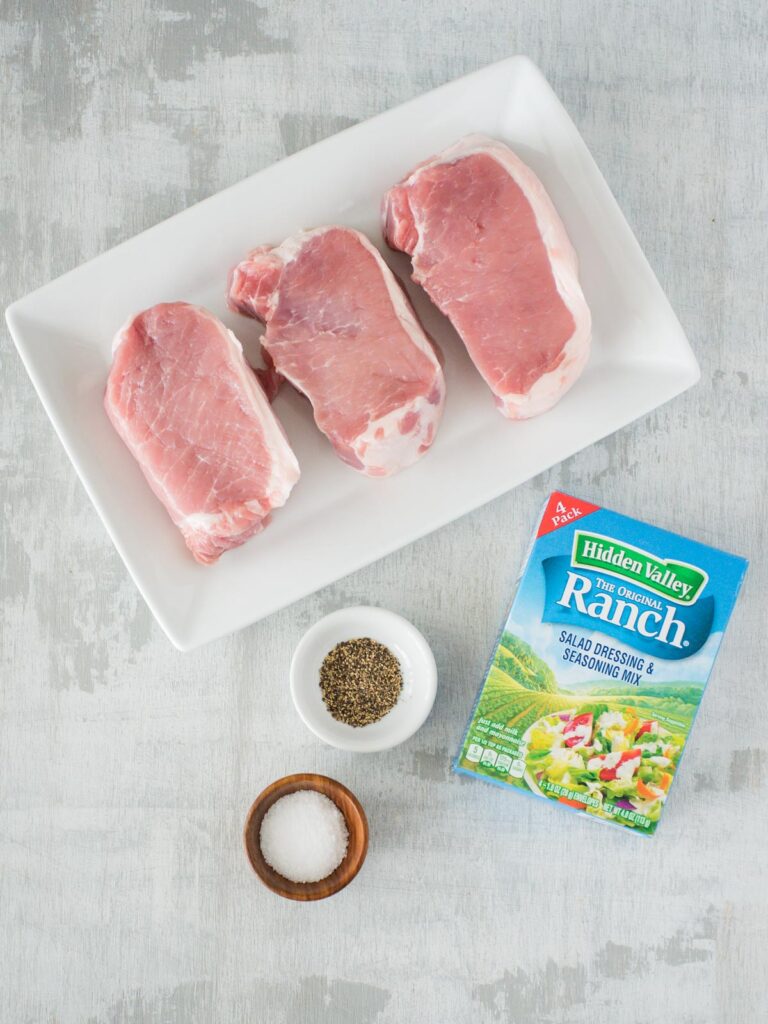 ingredients for baked ranch pork chops