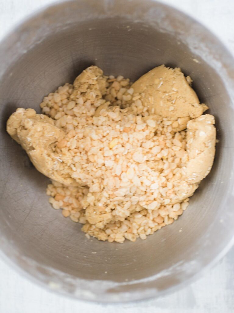 ingredients for rice krispie oatmeal cookies