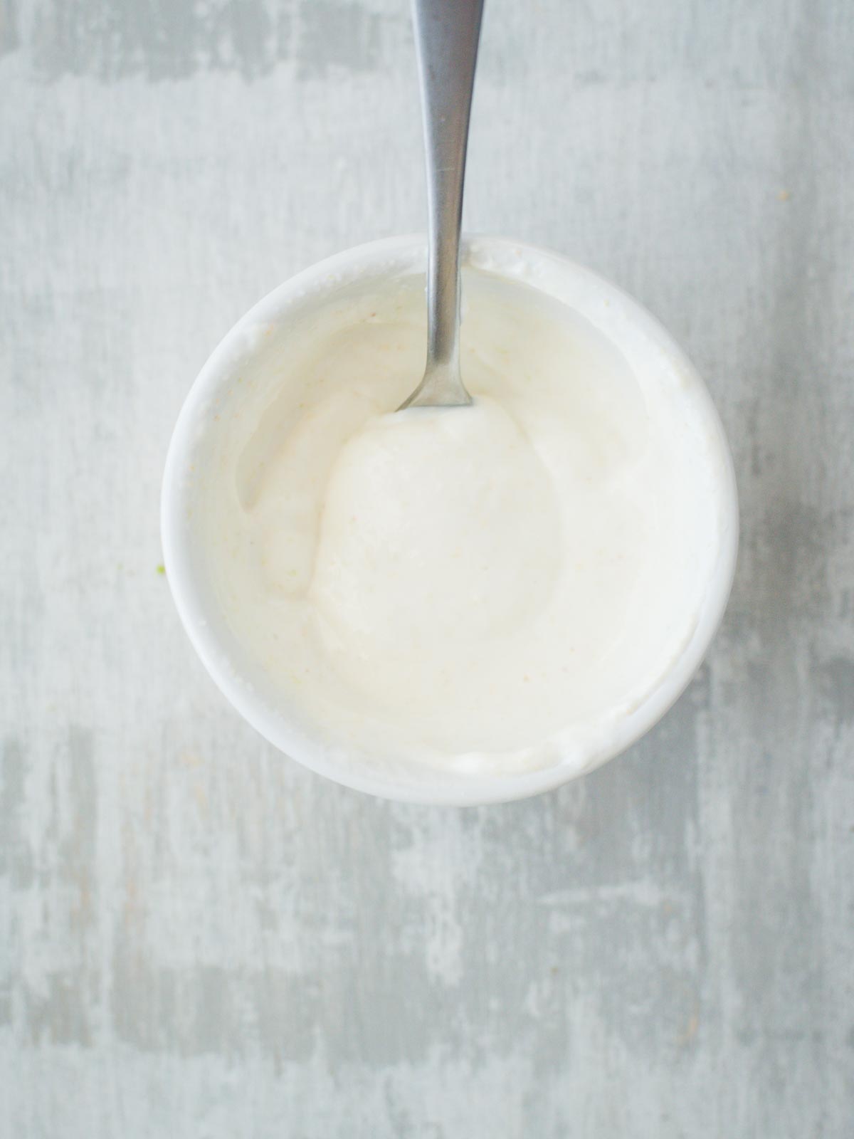 Creamy Lime Sauce in bowl