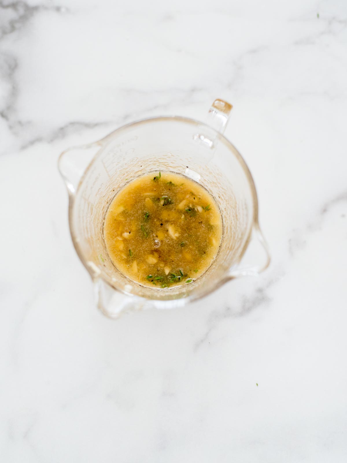 all ingredients in glass