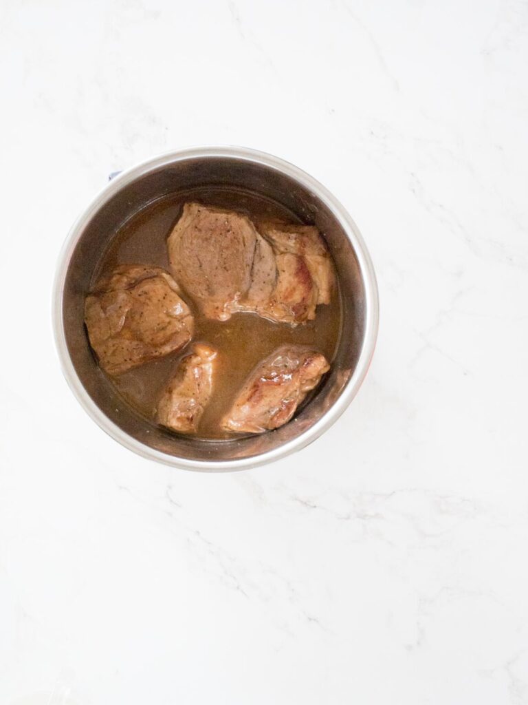pulled pork in sauce inside instant pot
