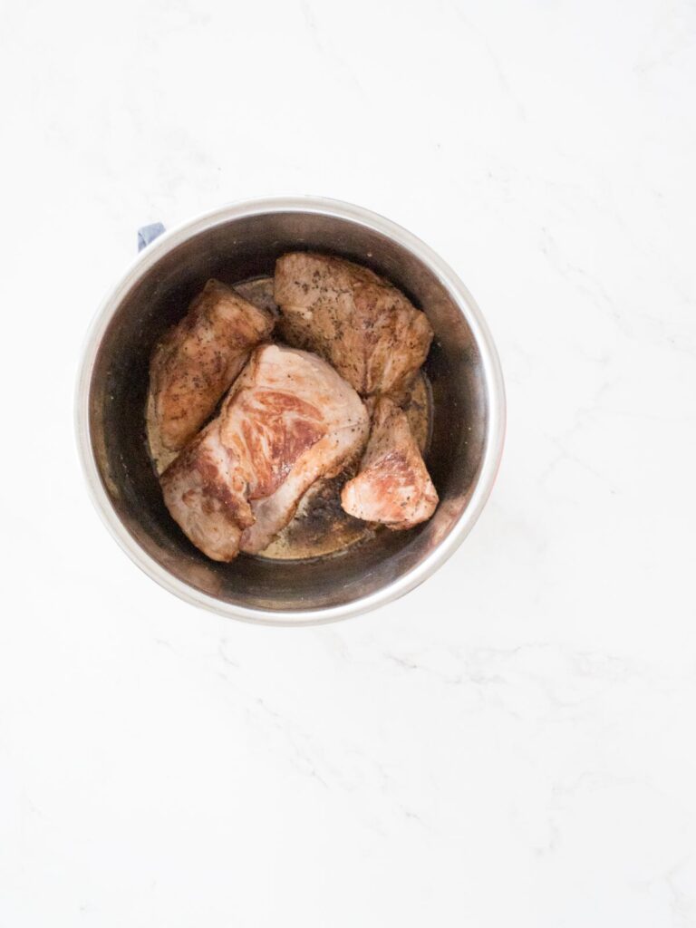 seared pork in instant pot