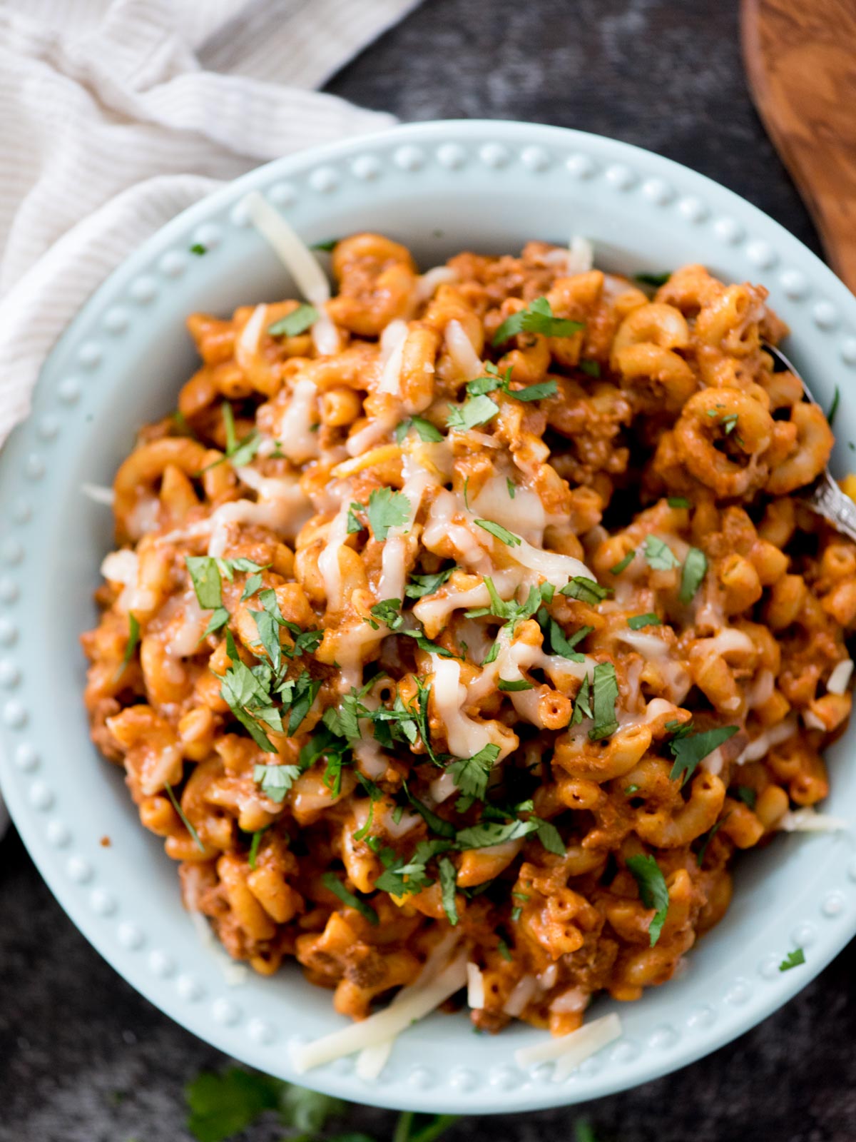 Cheesy Taco Pasta (One Pot Recipe) - Sweetly Splendid