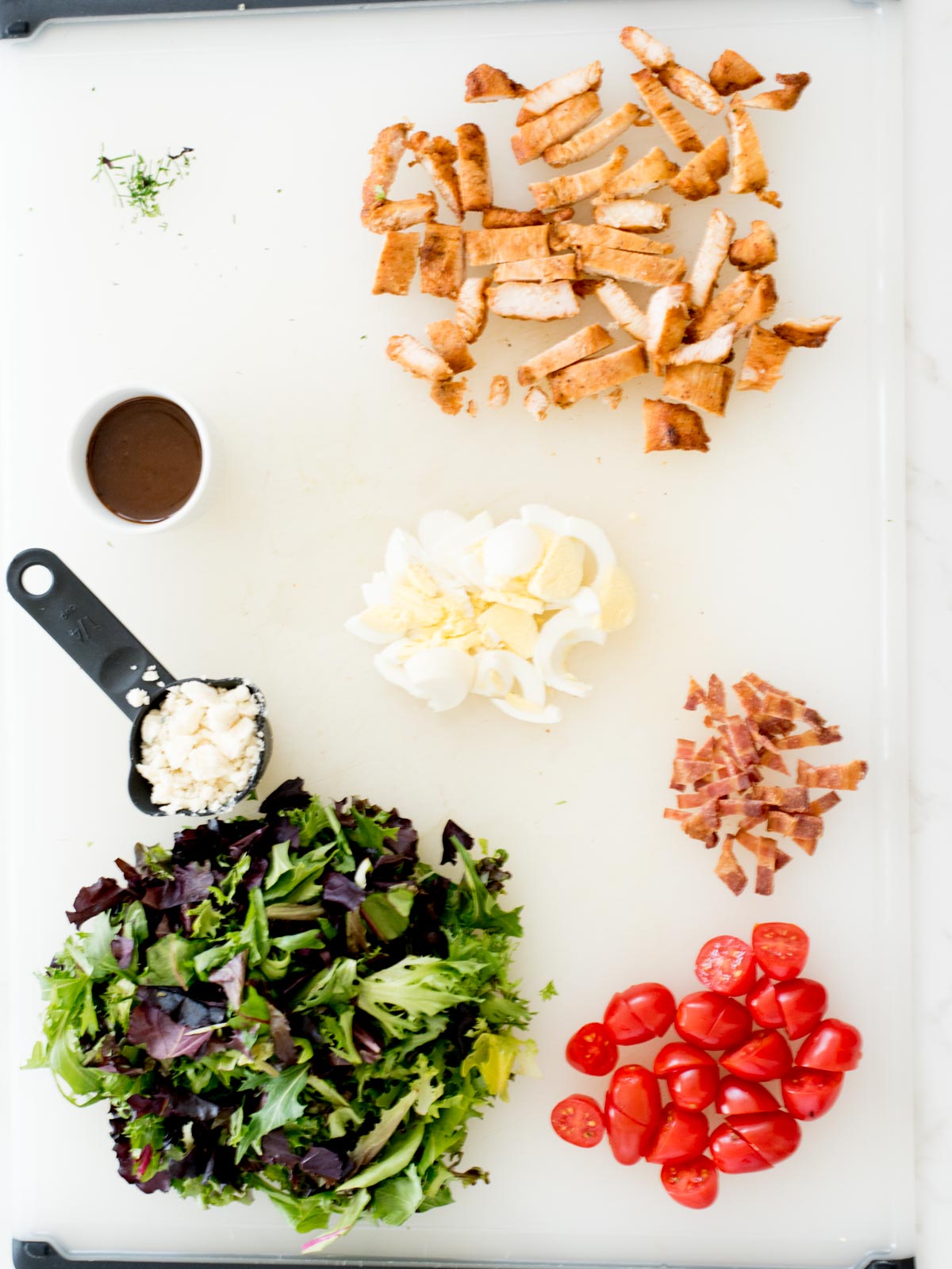 Mason Jar Cobb Salad - Cooking with Curls