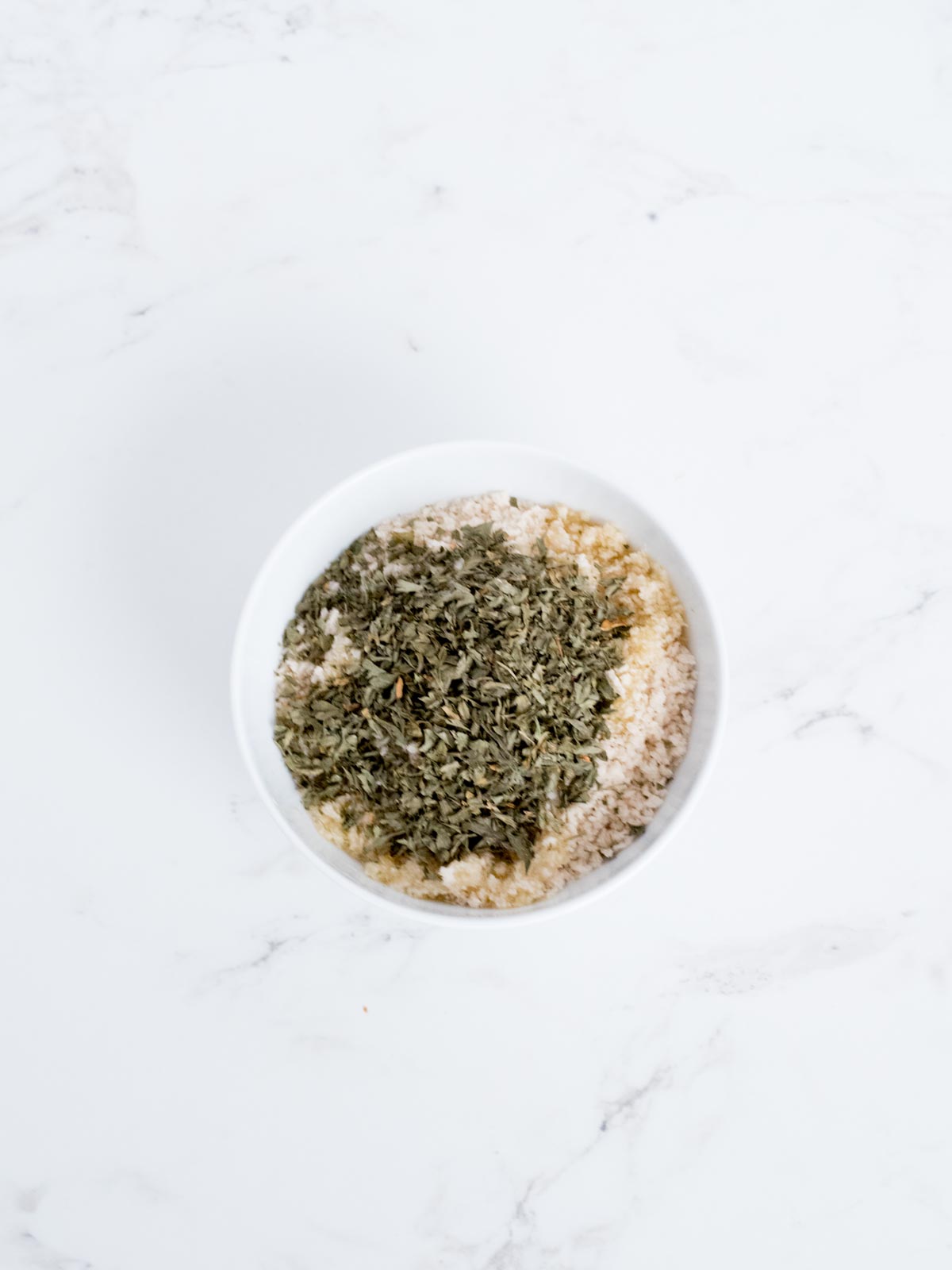 butter coated panko breadcrumb topping mixture for baked shrimp scampi