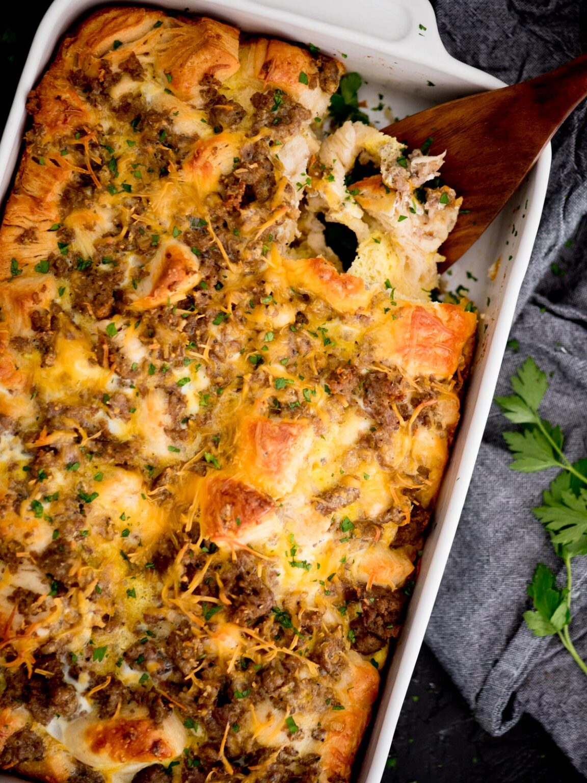 4-Ingredient Biscuit Egg Casserole - Sweetly Splendid