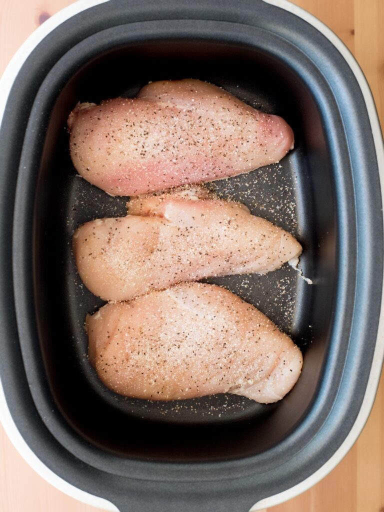 seasoned chicken in crockpot