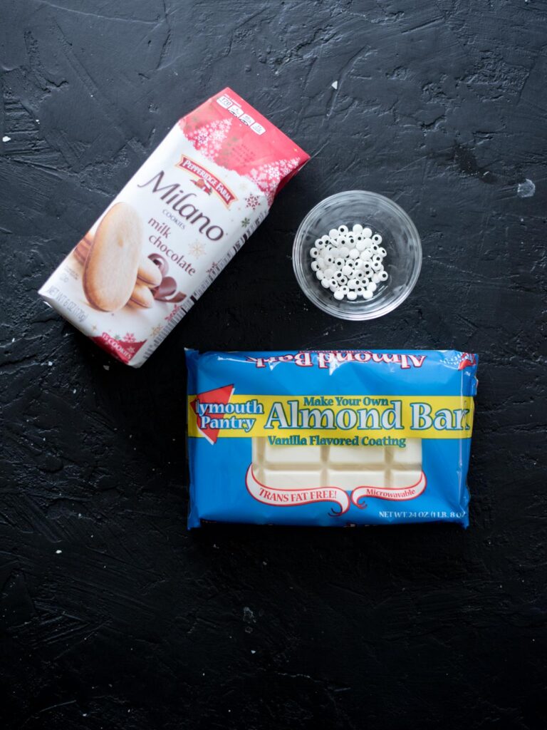 ingredients for mummy cookies