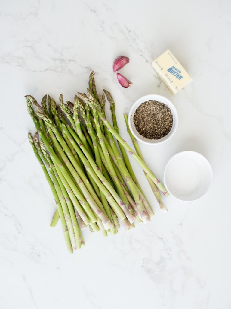 ingredients needed to make garlic butter asparagus