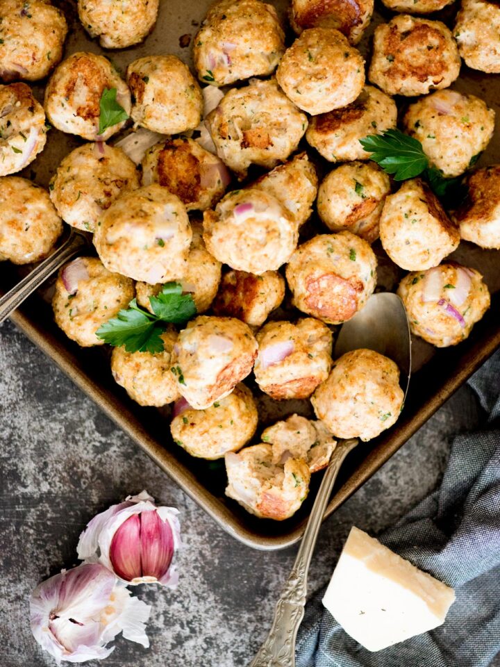Ground Turkey Meatballs (Baked in Oven) Sweetly Splendid