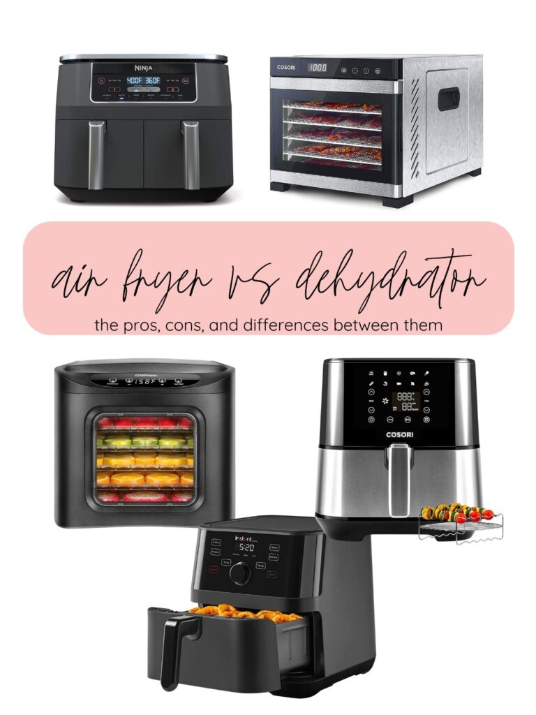 image showing various air fryers and dehydrators with test comparing them
