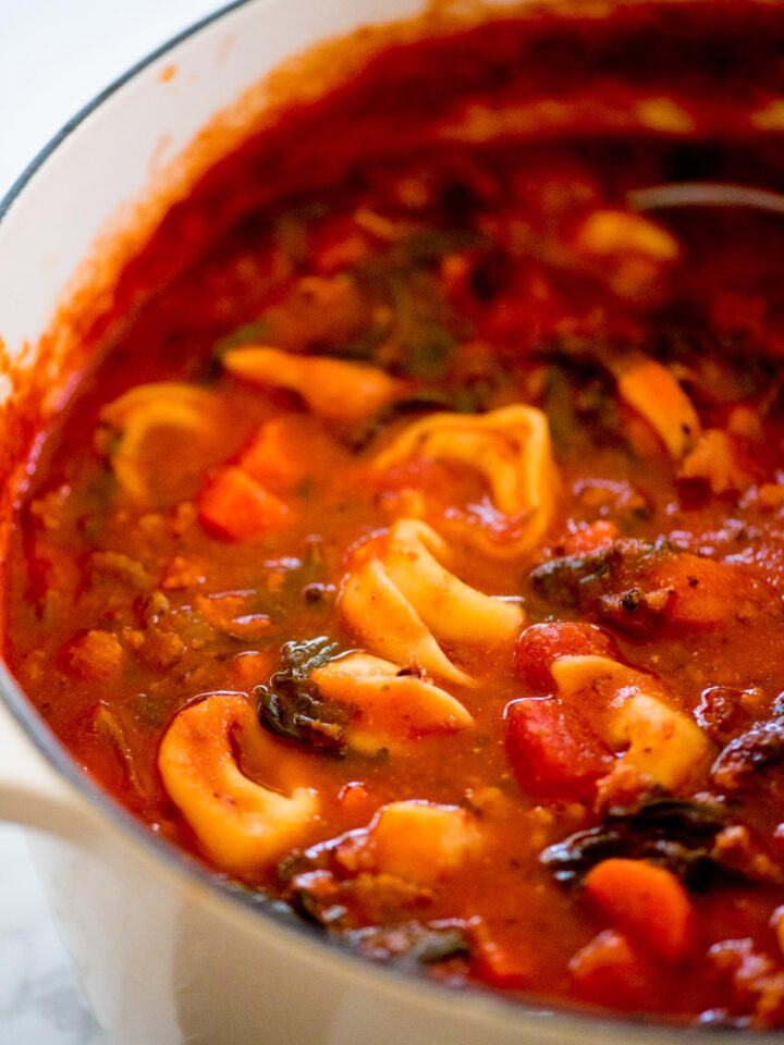 Tomato Florentine Soup Recipe with Tortellini Sweetly Splendid