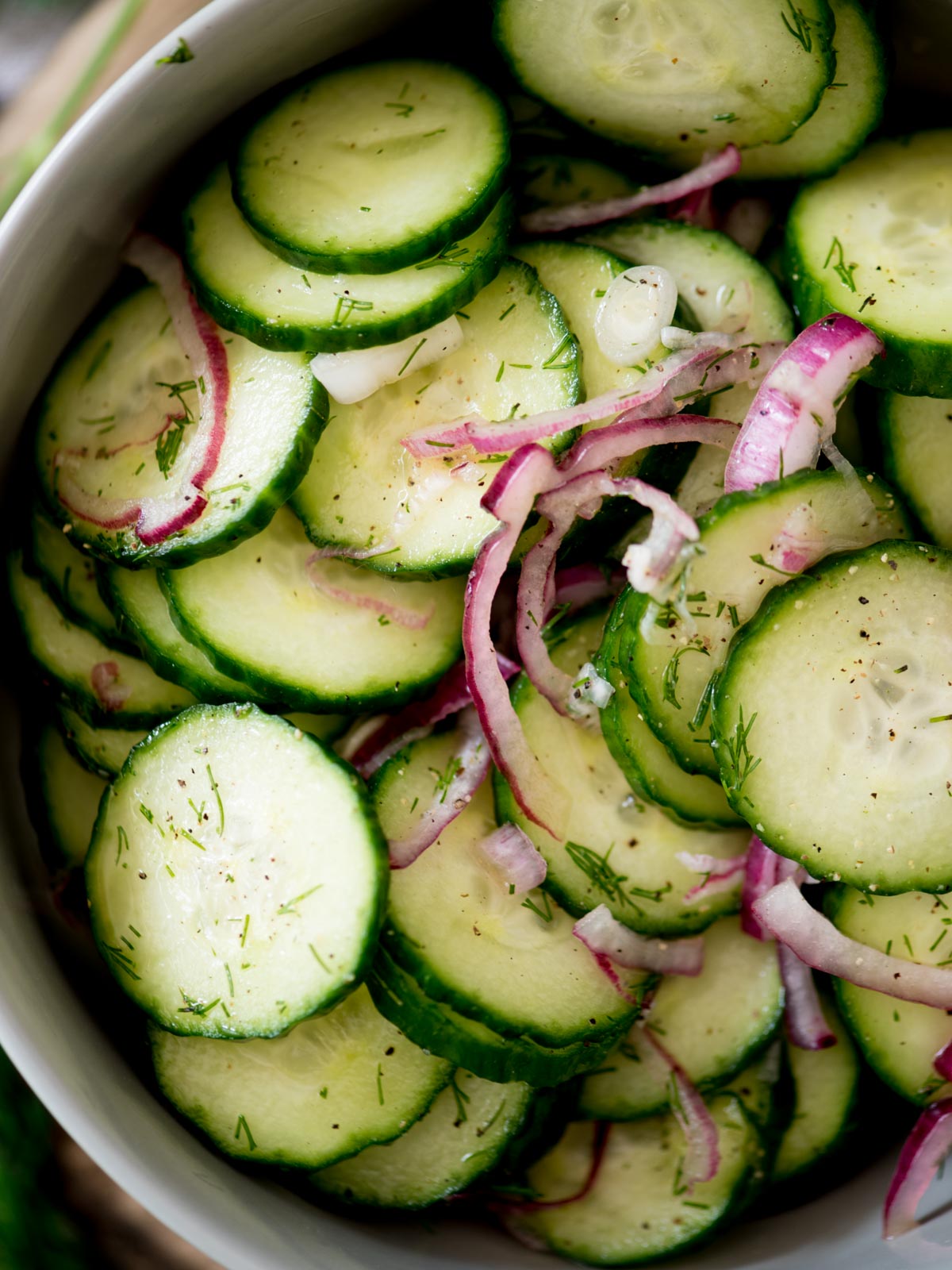 Cucumbers and Onions in Vinegar Sweetly Splendid