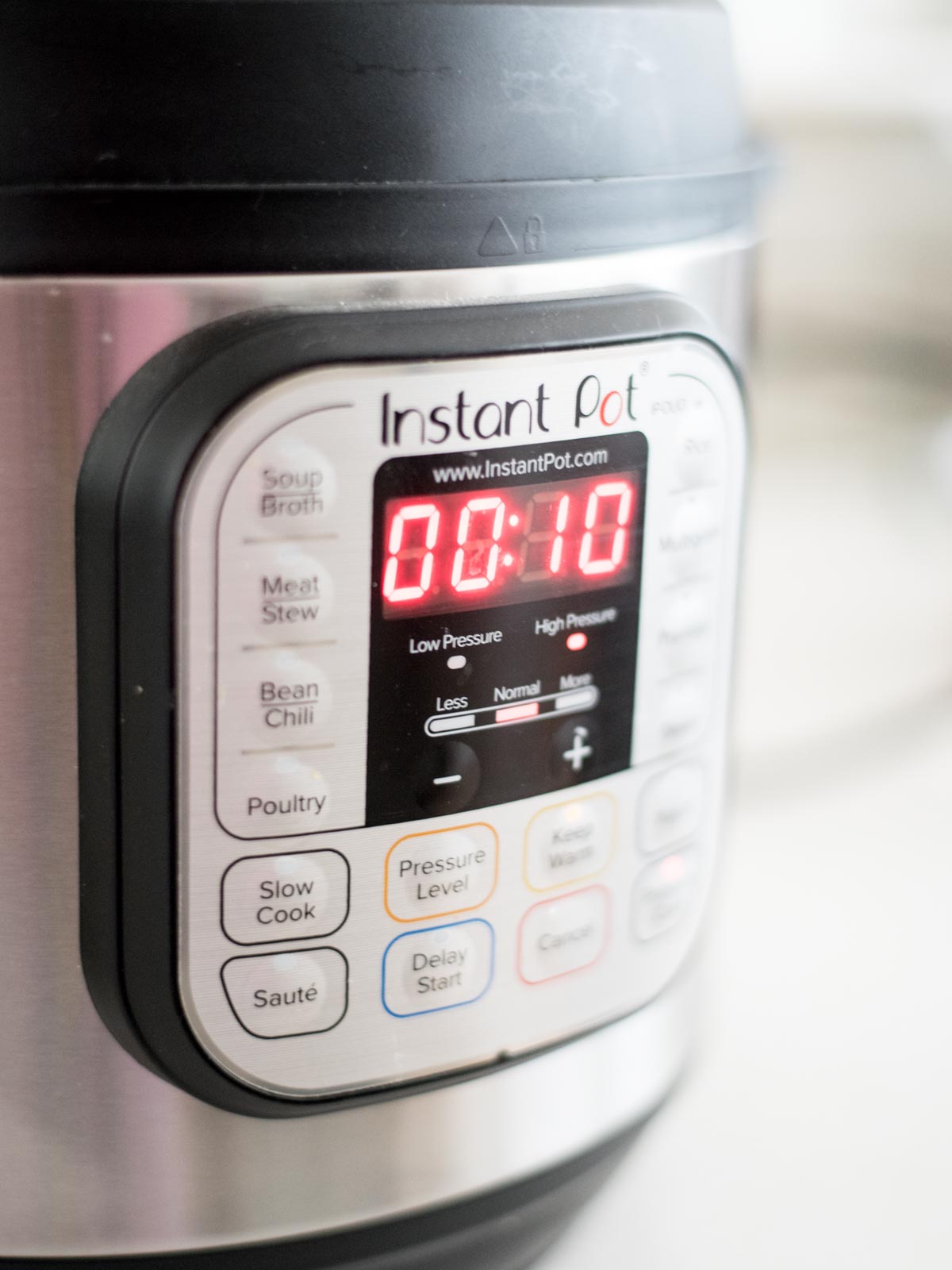 timer of an instant pot