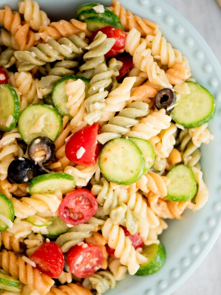 Zesty Pasta Salad Supreme - Baked Broiled and Basted