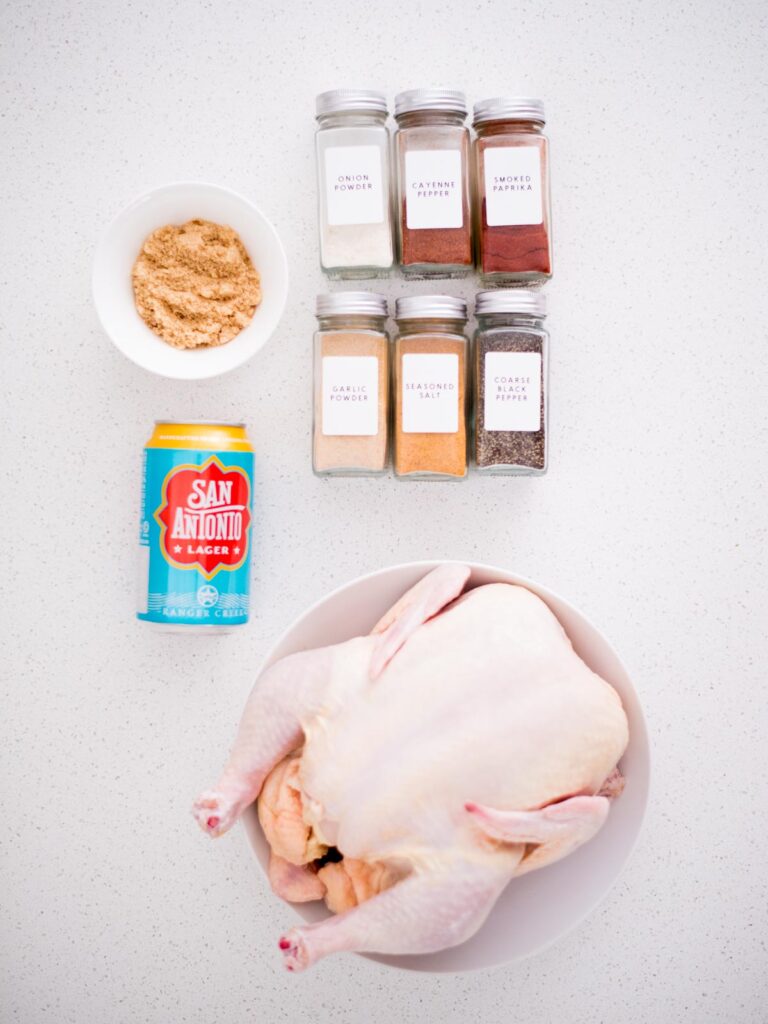 ingredients to make pit boss beer can chicken