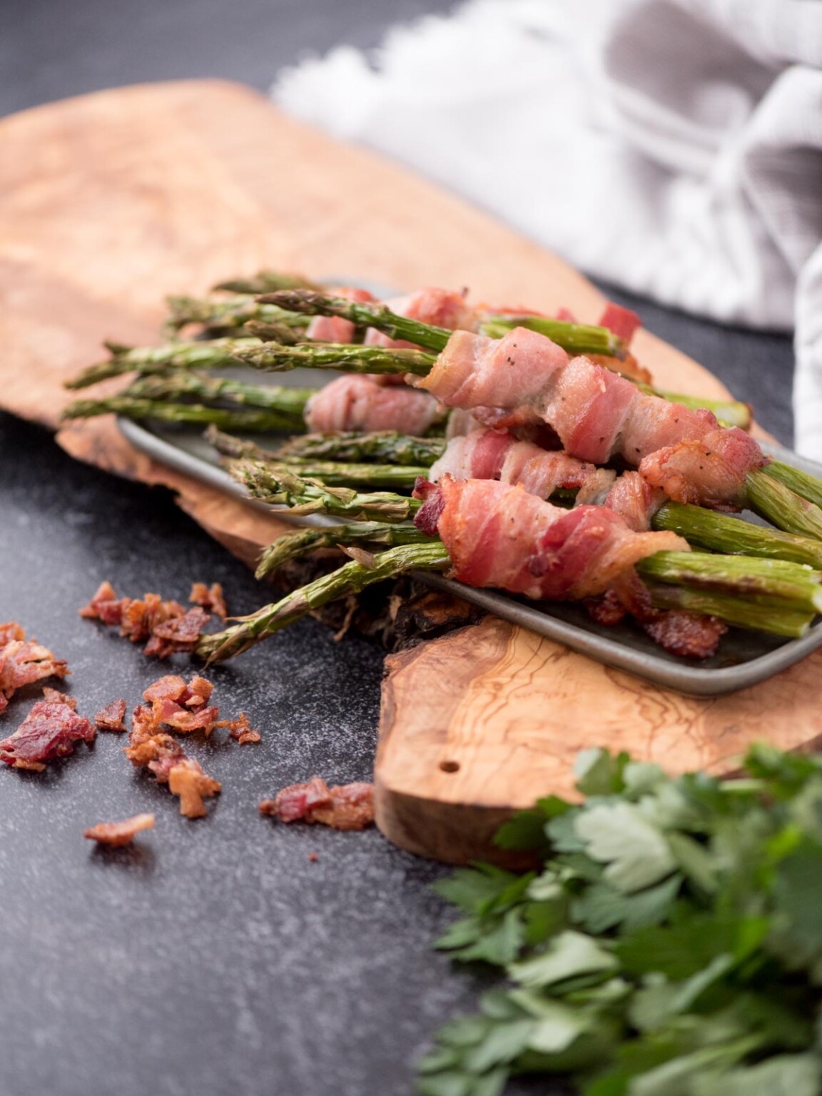 air fry bacon wrapped asparagus Sweetly Splendid