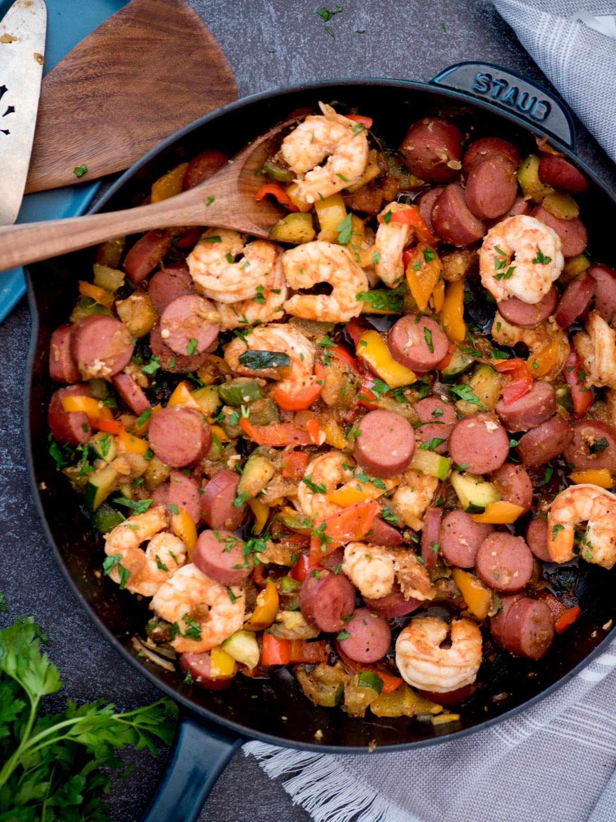 Shrimp And Vegetable Skillet