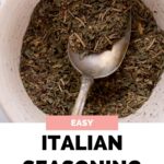 pinterest image for easy italian seasoning substitute.