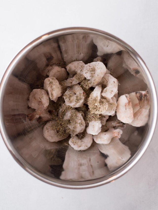 How to Air Fry Frozen Shrimp - Sweetly Splendid