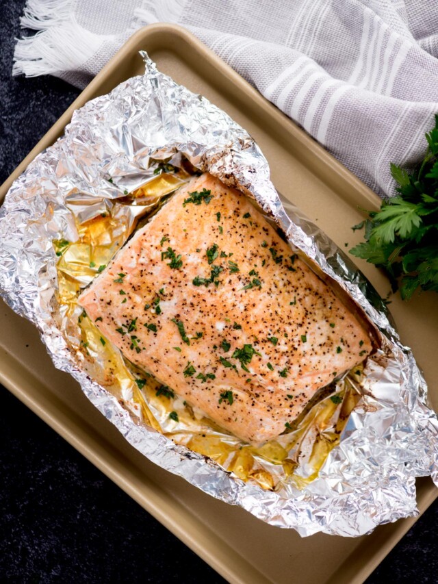 Salmon Baked in Foil Sweetly Splendid